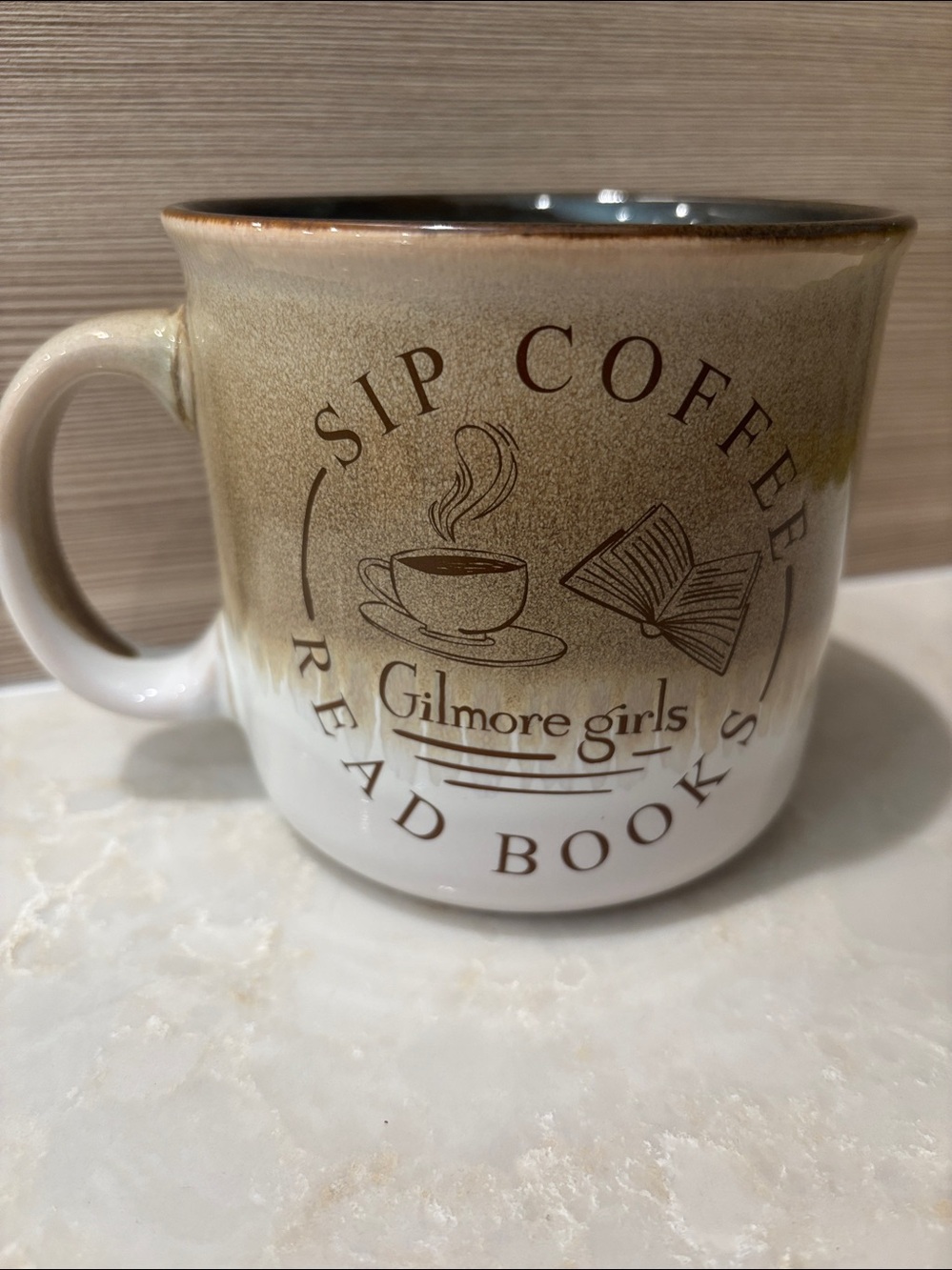 NWT Gilmore Girls Brown “Sip Coffee and Read Books” Coffee Mug